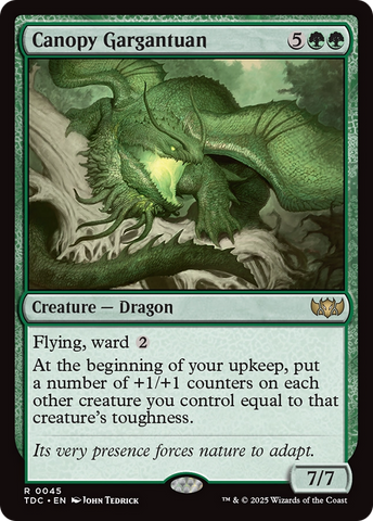 Canopy Gargantuan (TDC-045)  - Commander: Tarkir: Dragonstorm