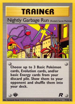 Nightly Garbage Run (Rocket's Secret Machine) 077/82  - Unlimited Team Rocket - Uncommon