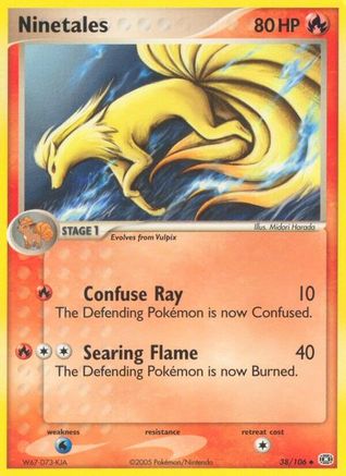 Ninetales 038  Emerald - Uncommon
