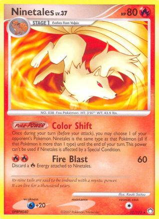 Ninetales 032/123  Mysterious Treasures - Rare