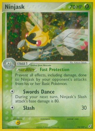 Ninjask 013  Deoxys - Holo Rare