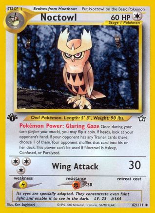 Noctowl 042/111  - 1st Edition Neo Genesis - Uncommon