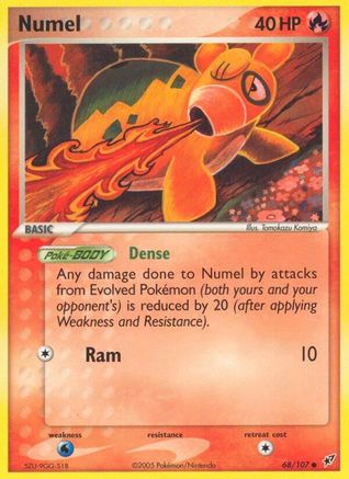 Numel 068/107  - Reverse Holofoil Deoxys - Common