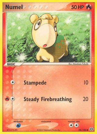 Numel 058/106  - Reverse Holofoil Emerald - Common