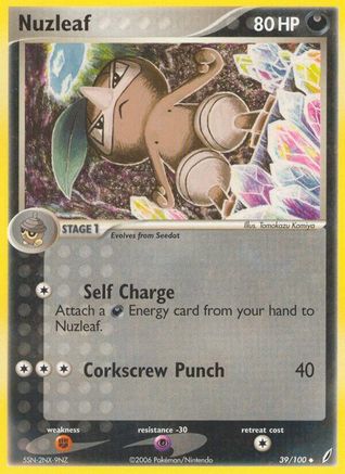 Nuzleaf 039/100  Crystal Guardians - Uncommon