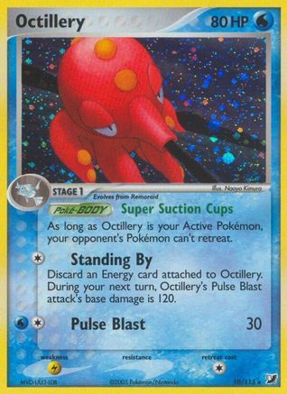 Octillery 010/115  - Reverse Holofoil Unseen Forces - Holo Rare