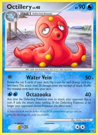 Octillery 058  Platinum - Uncommon