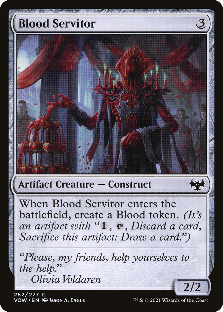 Blood Servitor (VOW-252)  Foil - Innistrad: Crimson Vow