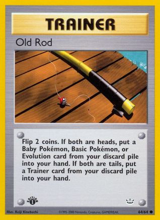 Old Rod 064/64  - 1st Edition Neo Revelation - Common