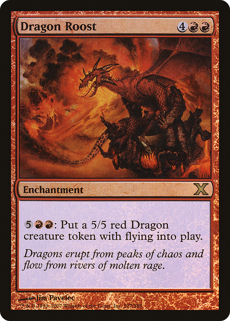 Dragon Roost (10E-197★)  Foil - Tenth Edition