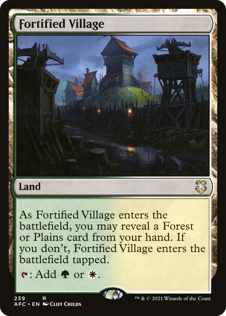 Fortified Village (AFC-239) - Adventures in the Forgotten Realms Commander