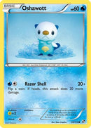 Oshawott (28) 028/114  - Reverse Holofoil Black and White - Common