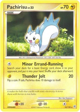 Pachirisu 035  - Reverse Holofoil Diamond and Pearl - Rare