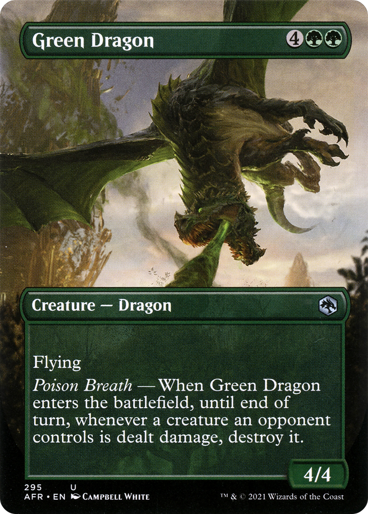 Green Dragon (Borderless) (AFR-295)  Foil - Adventures in the Forgotten Realms (Borderless)