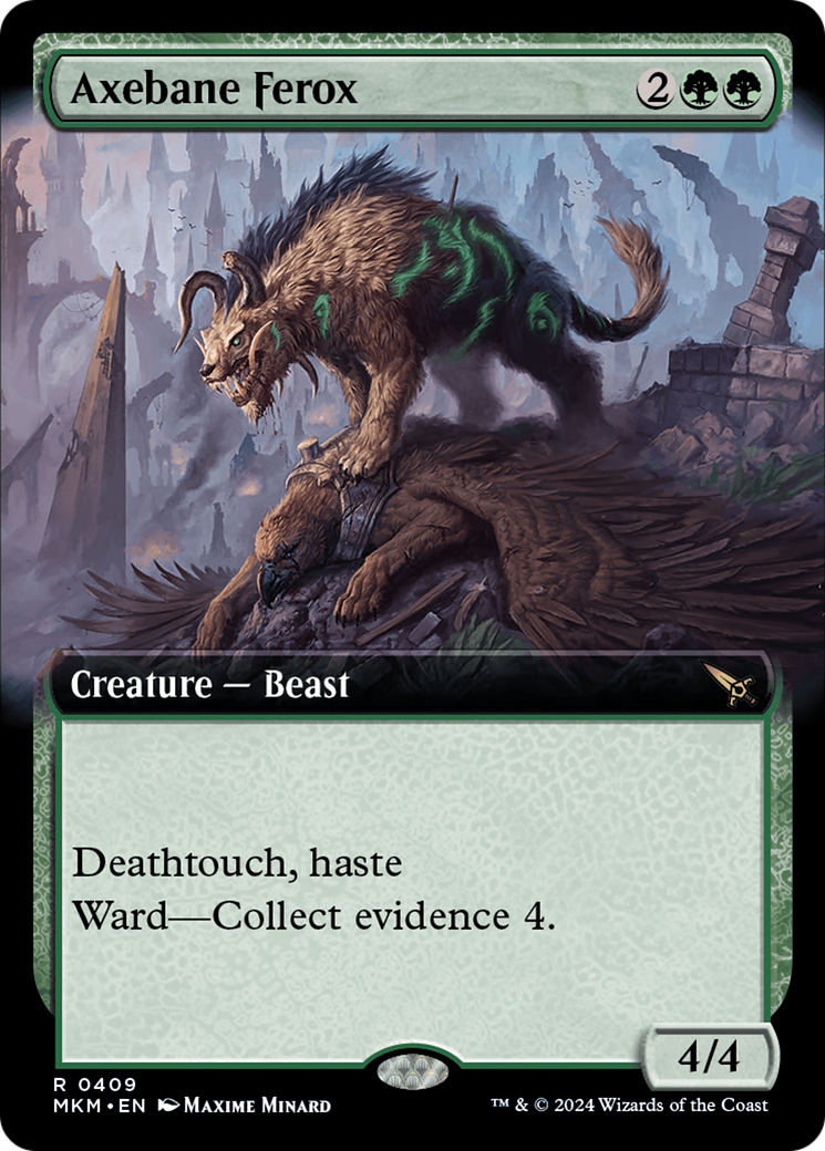 Axebane Ferox (Extended Art) (MKM-409)  - Murders at Karlov Manor: (Extended Art)