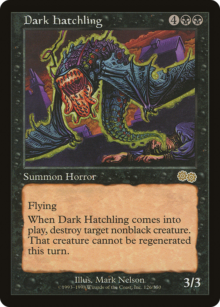 Dark Hatchling (USG-126)  - Urza's Saga