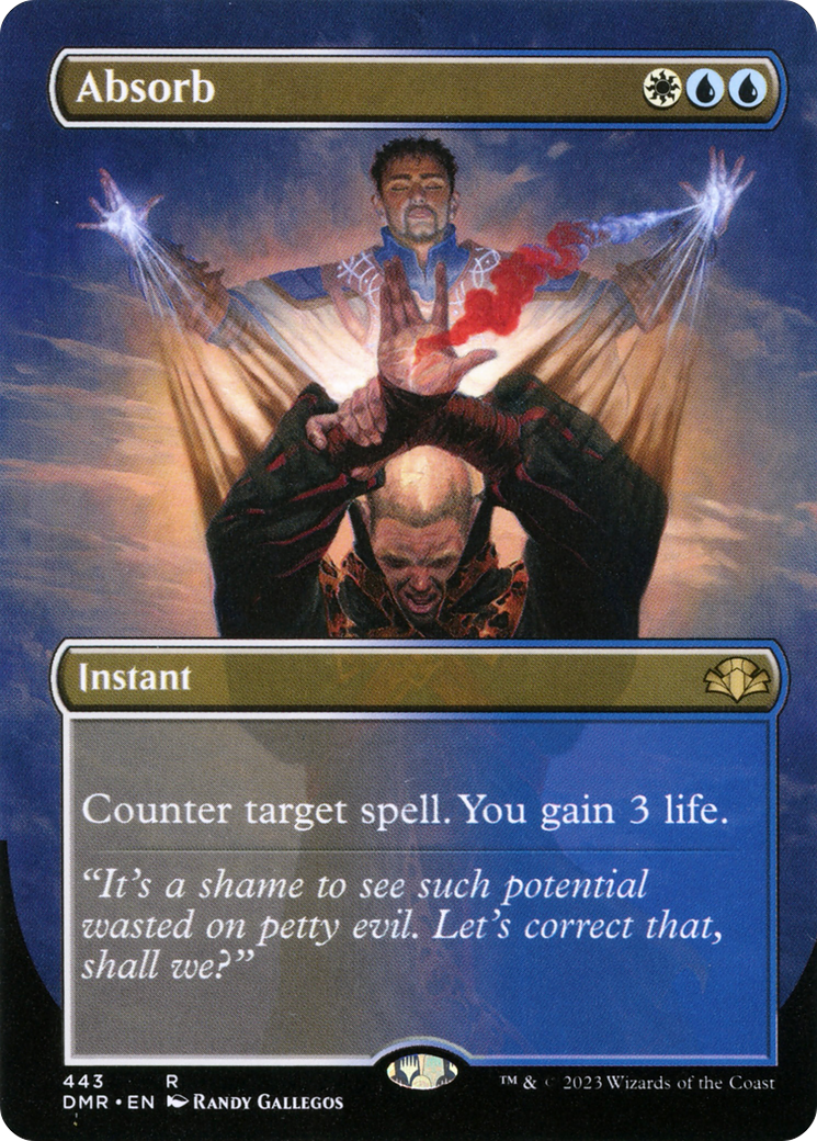 Absorb (Borderless) (DMR-443)  Foil - Dominaria Remastered