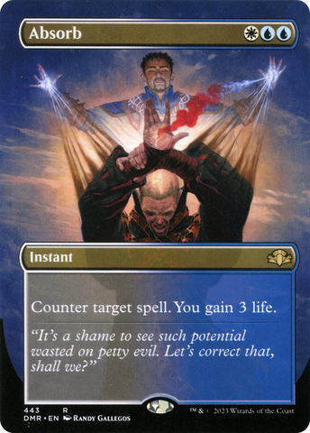Absorb (Borderless) (DMR-443)  Foil - Dominaria Remastered