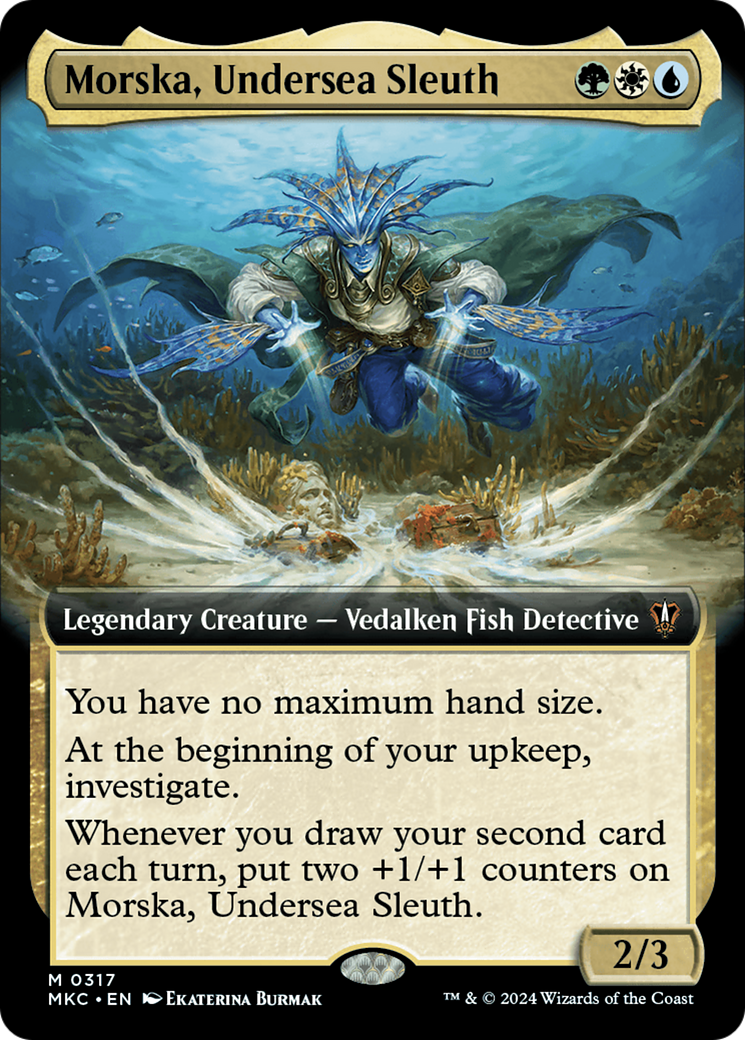 Morska, Undersea Sleuth (Extended Art) (MKC-317)  - Murders at Karlov Manor Commander: (Extended Art)