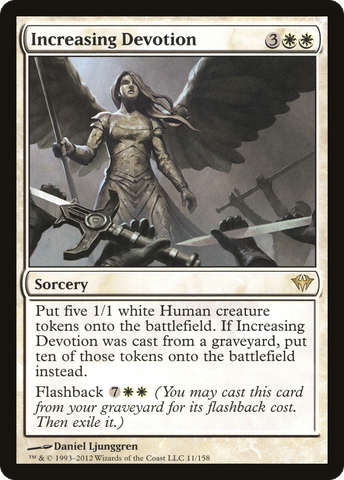 Increasing Devotion (DKA-011)  Foil - Dark Ascension