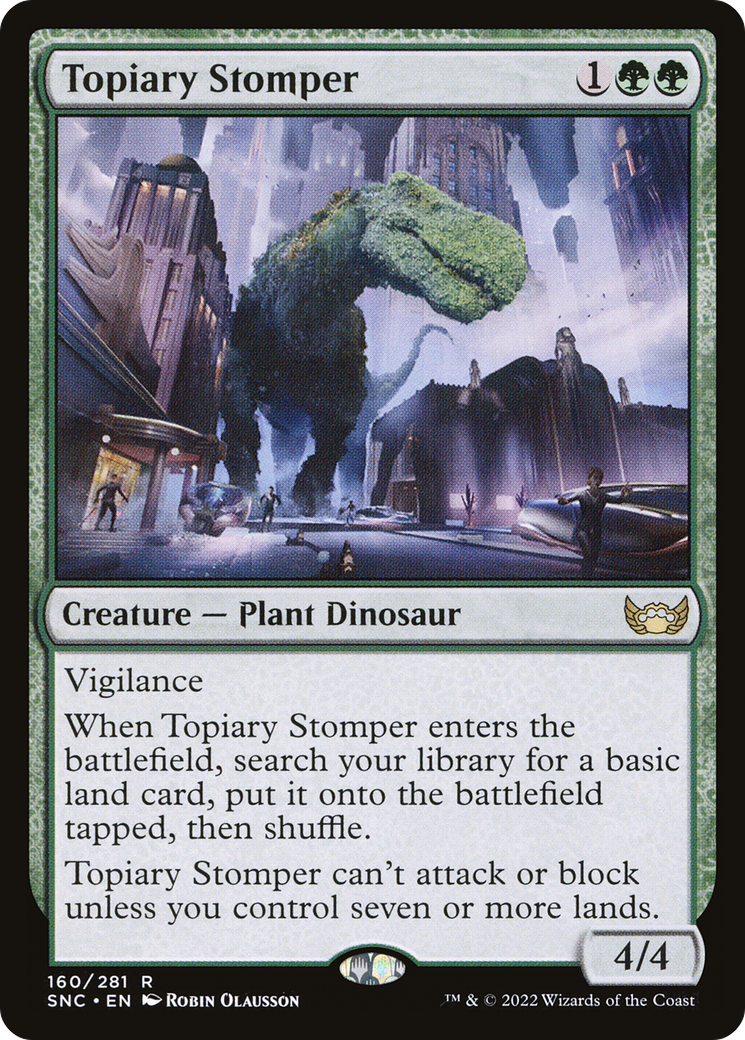 Topiary Stomper (SNC-160)  Foil - Streets of New Capenna