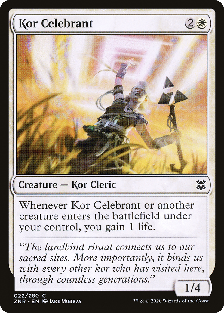 Kor Celebrant (ZNR-022)  - Zendikar Rising