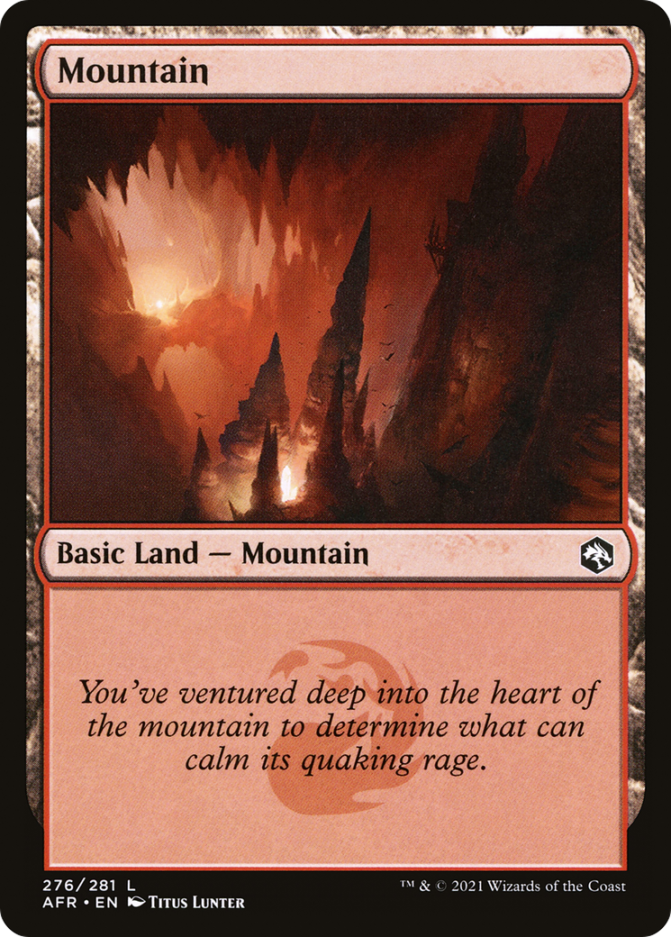 Mountain (276) (AFR-276)  Foil - Adventures in the Forgotten Realms