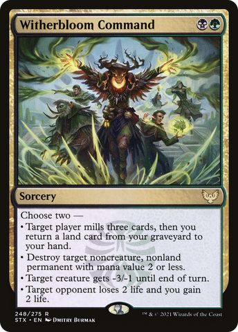 Witherbloom Command (STX-248)  Foil - Strixhaven: School of Mages
