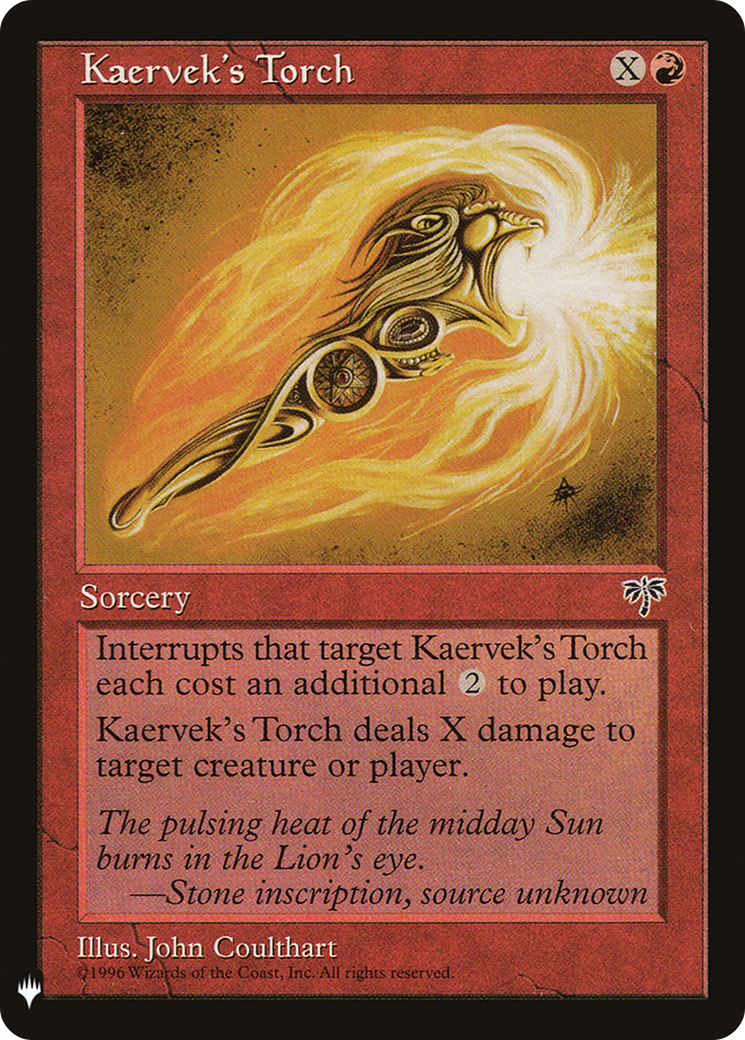 Kaervek's Torch (LIST-185)  - The List