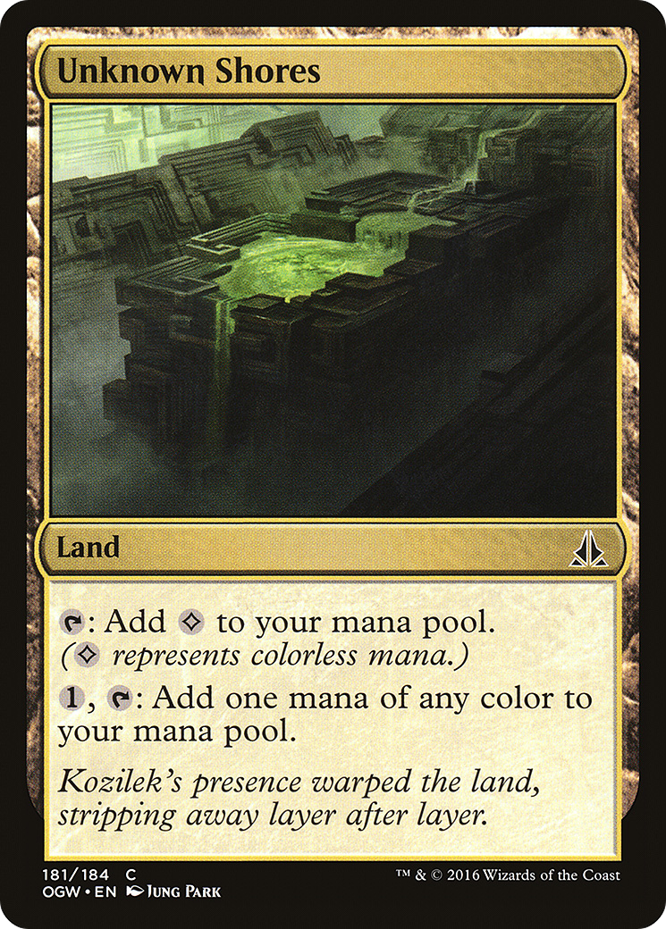 Unknown Shores (OGW-181)  Foil - Oath of the Gatewatch