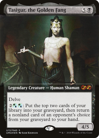 Tasigur, the Golden Fang (UMA:BT-U13)  Foil - Ultimate Box Topper: (Extended Art)