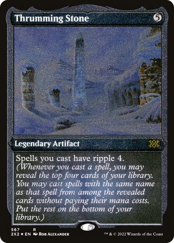 Thrumming Stone (Foil Etched) (2X2-567)  Foil - Double Masters 2022