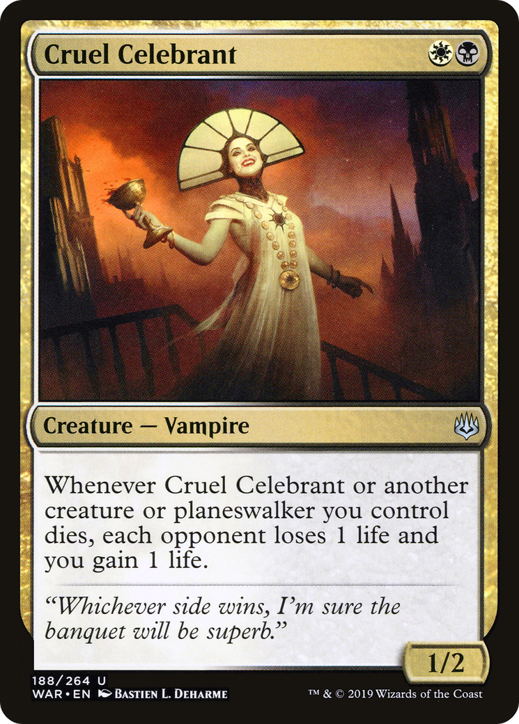 Cruel Celebrant (WAR-188)  Foil - War of the Spark