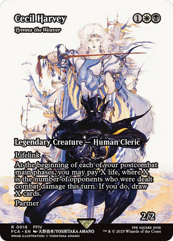 Cecil Harvey - Tymna the Weaver (Showcase) (FCA-018)  Foil - FINAL FANTASY: Through the Ages / Cecil Harvey (Borderless)