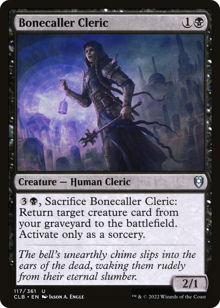 Bonecaller Cleric (CLB-117)  Foil - Commander Legends: Battle for Baldur's Gate