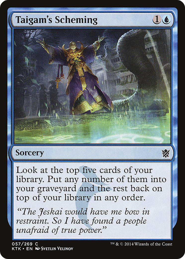 Taigam's Scheming (KTK-057)  Foil - Khans of Tarkir