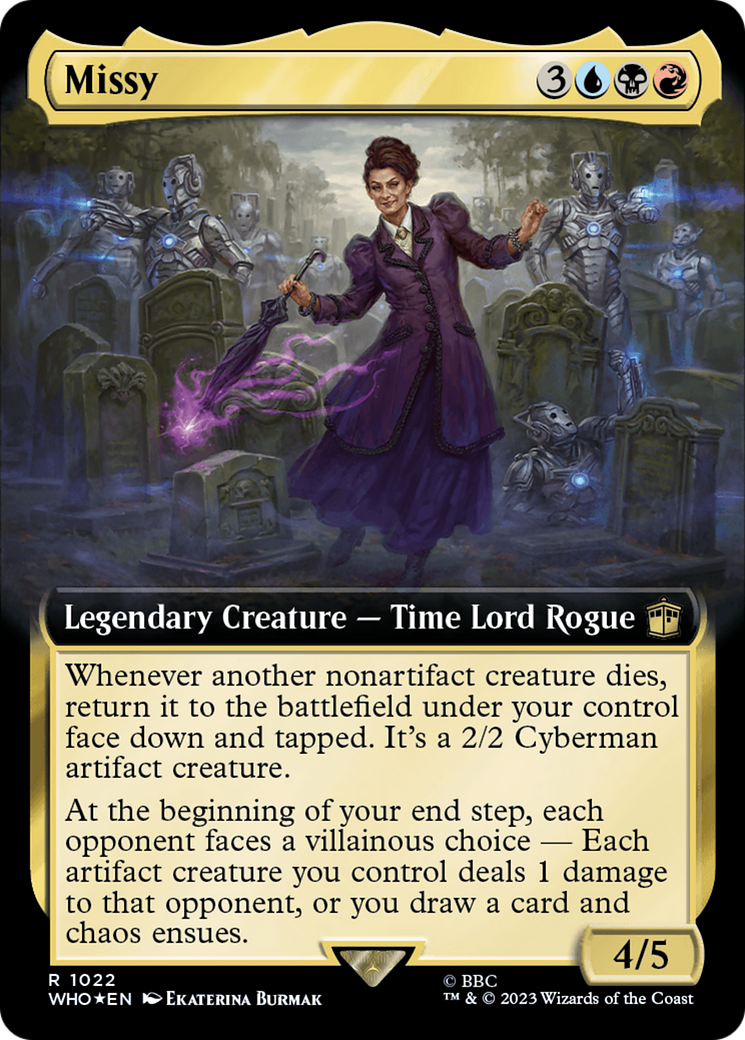 Missy (Extended Art) (Surge Foil) (WHO-1022)  Foil - Doctor Who: (Extended Art)