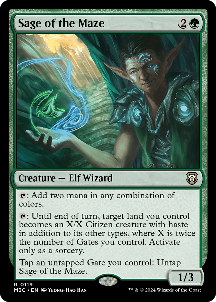 Sage of the Maze (M3C-119)  - Modern Horizons 3 Commander