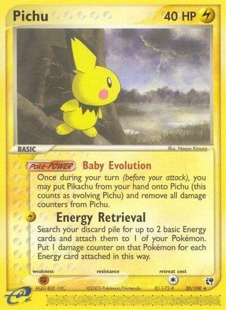 Pichu 020/100  Sandstorm - Rare