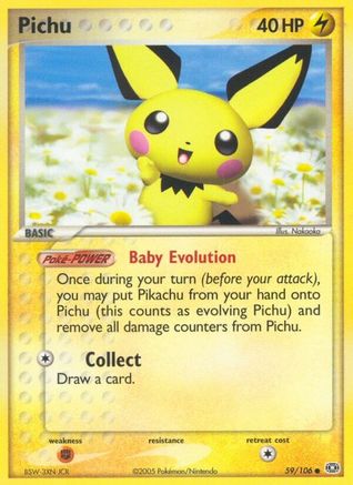 Pichu 059/106  Emerald - Common
