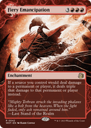 Fiery Emancipation (WOT-042)  Foil - Wilds of Eldraine: Enchanting Tales: (Showcase) (Borderless)