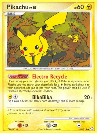Pikachu 094/123  Mysterious Treasures - Common