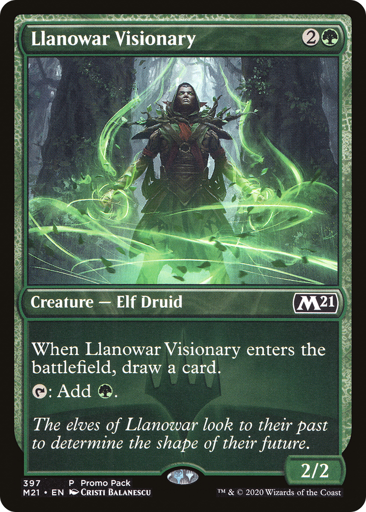 Llanowar Visionary (PPM21-397)  - Core Set 2021