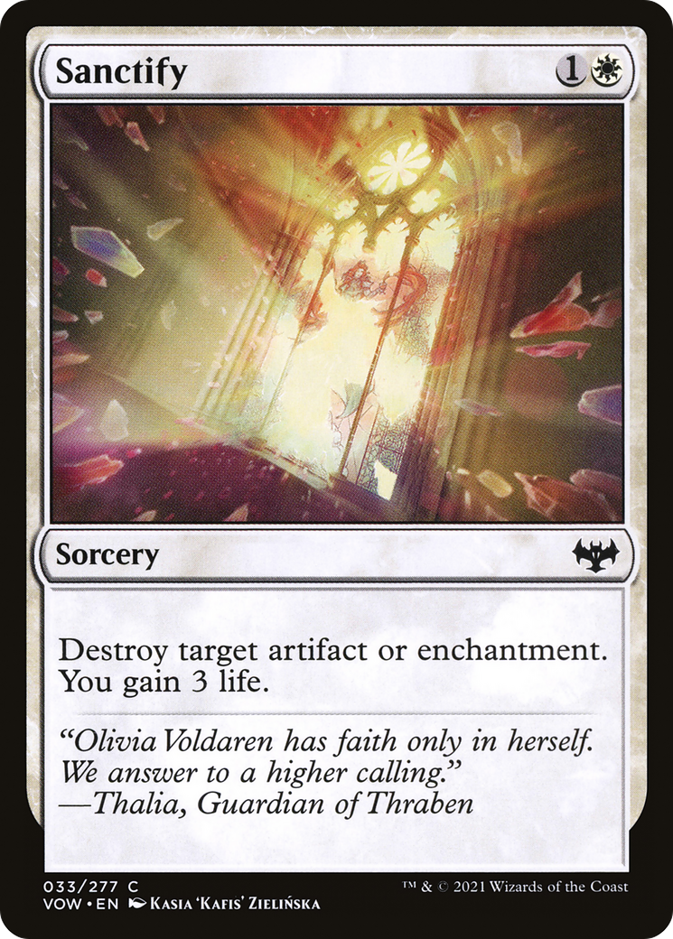 Sanctify (VOW-033)  Foil - Innistrad: Crimson Vow