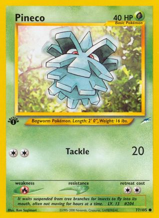 Pineco 077/105  - 1st Edition Neo Destiny - Common