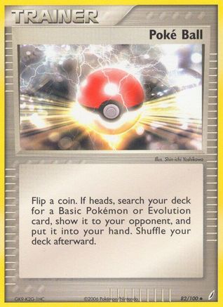 Poke Ball 082/100  - Reverse Holofoil Crystal Guardians - Uncommon
