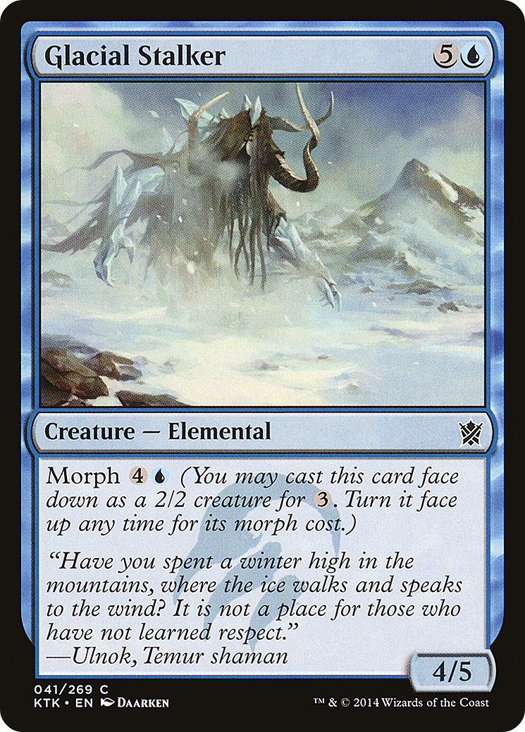 Glacial Stalker (KTK-041)  - Khans of Tarkir