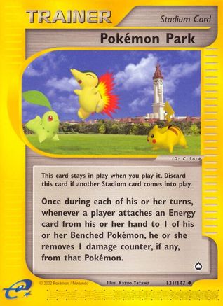 Pokemon Park 131  - Reverse Holofoil Aquapolis - Uncommon