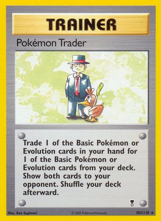 Pokemon Trader 103/110  - Reverse Holofoil Legendary Collection - Rare