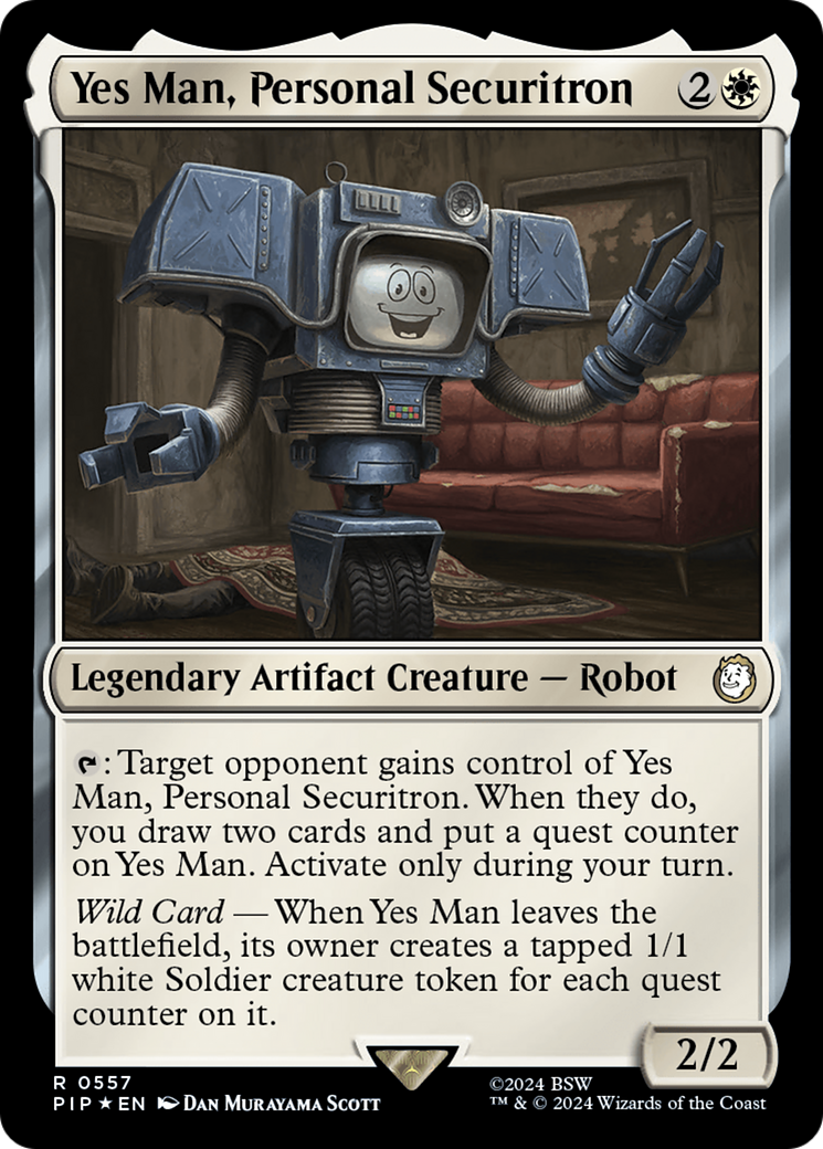 Yes Man, Personal Securitron (Surge Foil) (PIP-557) - Fallout Foil
